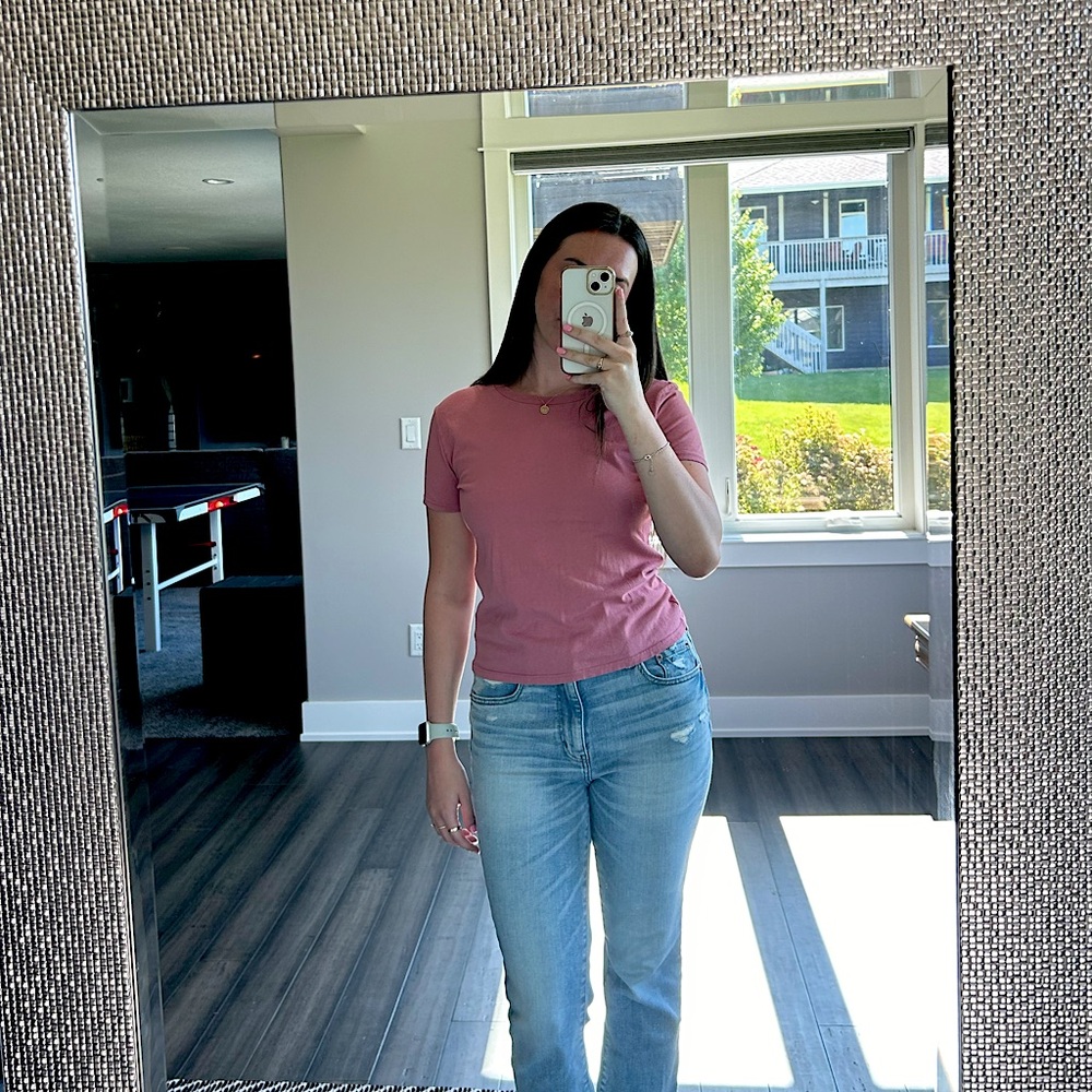 John Galt Mauve Basic Tee